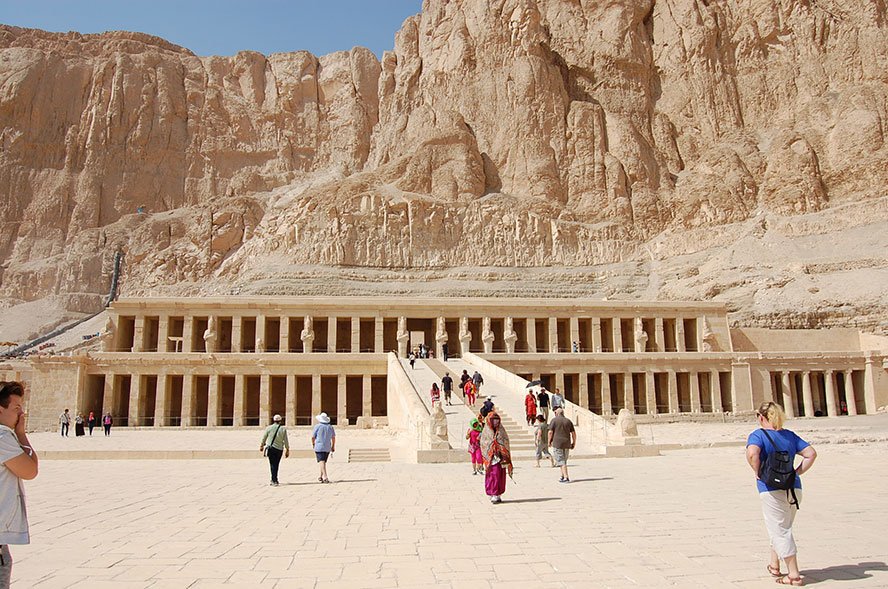 Hatshepsut Temple Luxor Egypt | unusual architecture of the temple differs