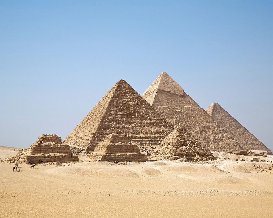Pyramids originated around 2500 BC & located 15 kilometres from Cairo